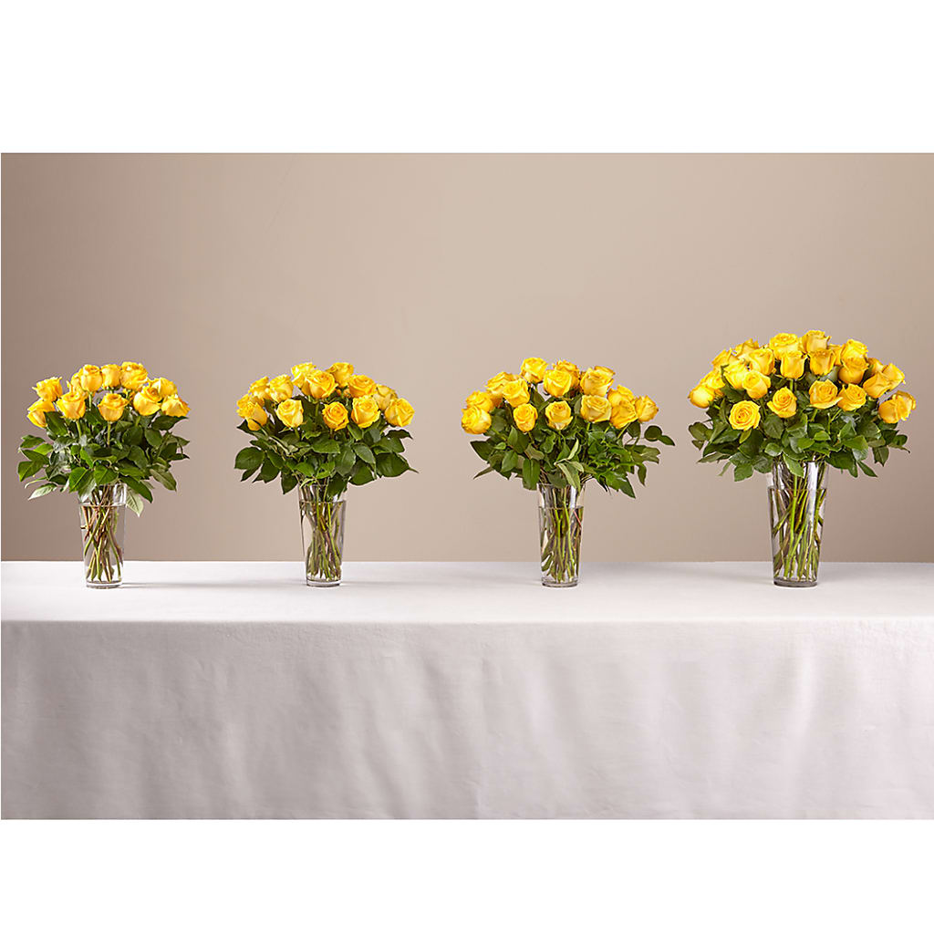 Long Stem Yellow Rose Bouquet – CARLOS BLOOMS & EVENTS, Garnerville NY