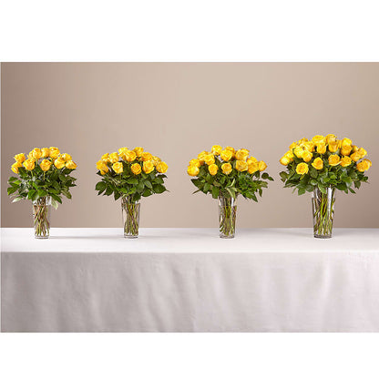Long Stem Yellow Rose Bouquet – CARLOS BLOOMS & EVENTS, Garnerville NY