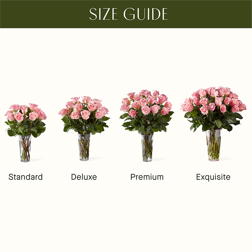 Long Stem Pink Rose Bouquet – CARLOS BLOOMS & EVENTS, Garnerville NY