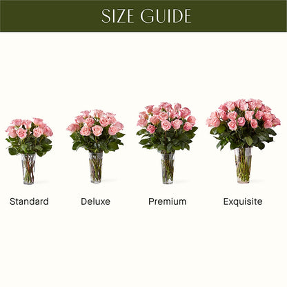 Long Stem Pink Rose Bouquet – CARLOS BLOOMS & EVENTS, Garnerville NY