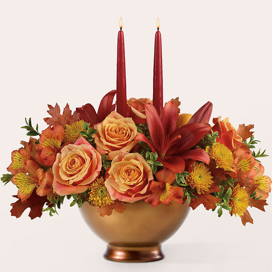 Harvest Table Centerpiece – CARLOS BLOOMS & EVENTS, Garnerville NY