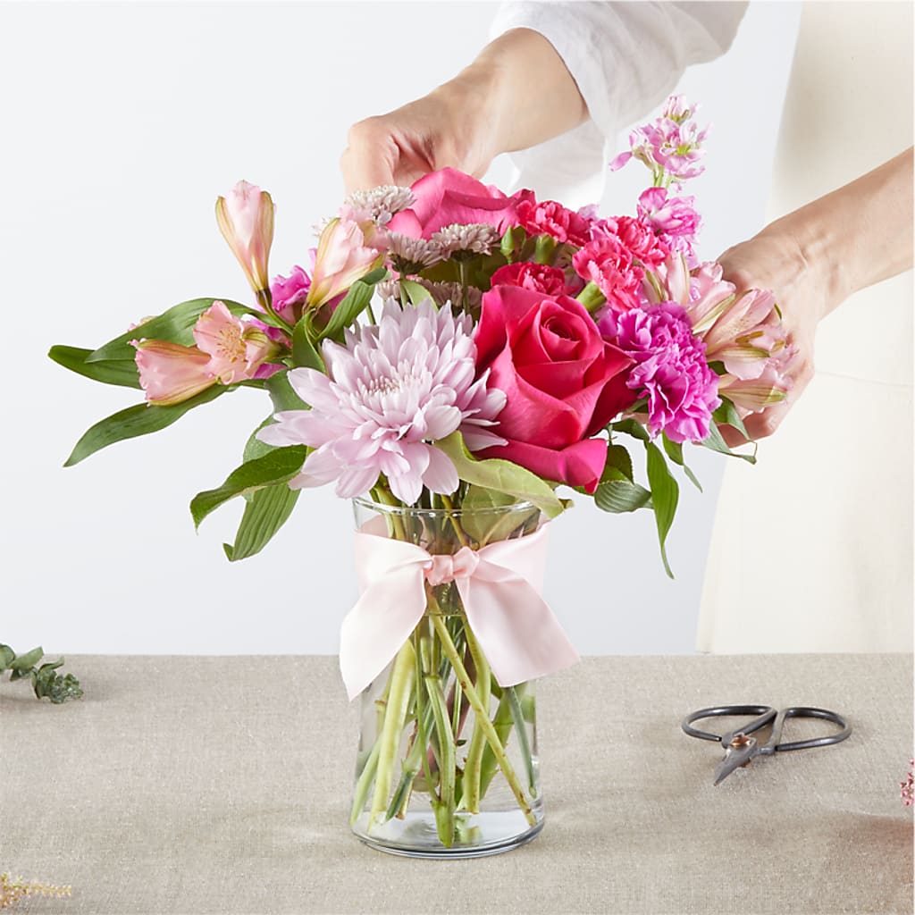 Pink Ribbon - A Florist Original – CARLOS BLOOMS & EVENTS, Garnerville NY