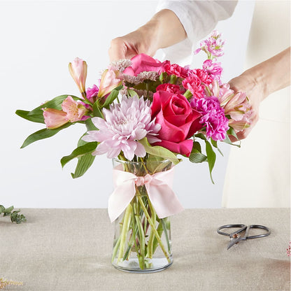 Pink Ribbon - A Florist Original – CARLOS BLOOMS & EVENTS, Garnerville NY