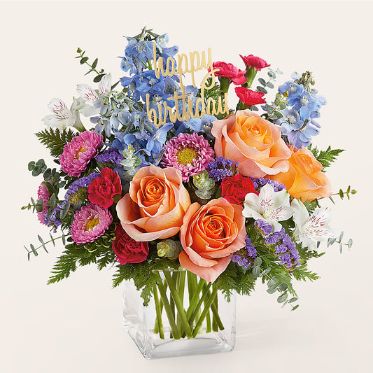 Birthday Bash Bouquet – CARLOS BLOOMS & EVENTS, Garnerville NY