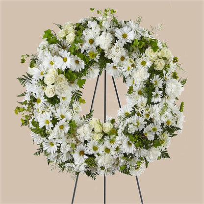 Faithful Wishes Wreath – CARLOS BLOOMS & EVENTS, Garnerville NY