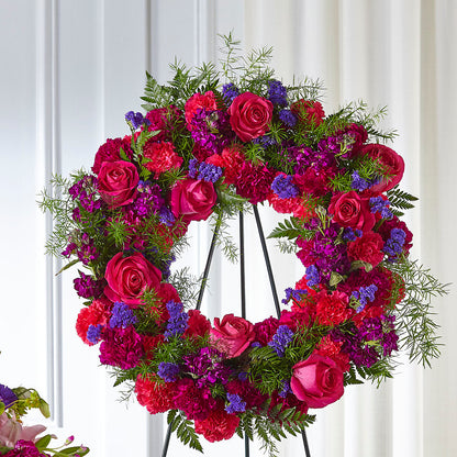Calming Colors Wreath – CARLOS BLOOMS & EVENTS, Garnerville NY