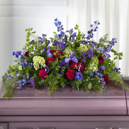 Always Treasured Casket Spray – CARLOS BLOOMS & EVENTS, Garnerville NY