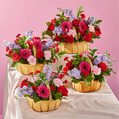Pink Picnic Basket – CARLOS BLOOMS & EVENTS, Garnerville NY