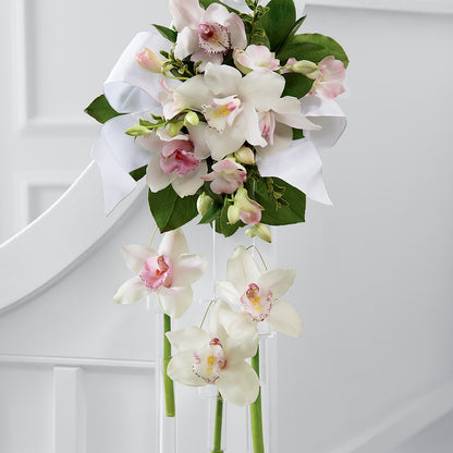 Perfect Entrance Pew Arrangement – CARLOS BLOOMS & EVENTS, Garnerville NY